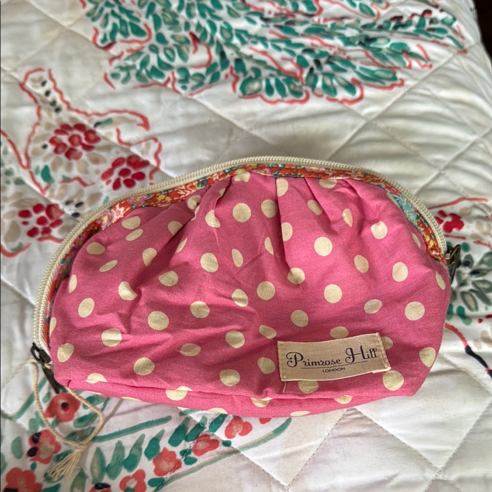 Pink Polka Dot Travel Bag